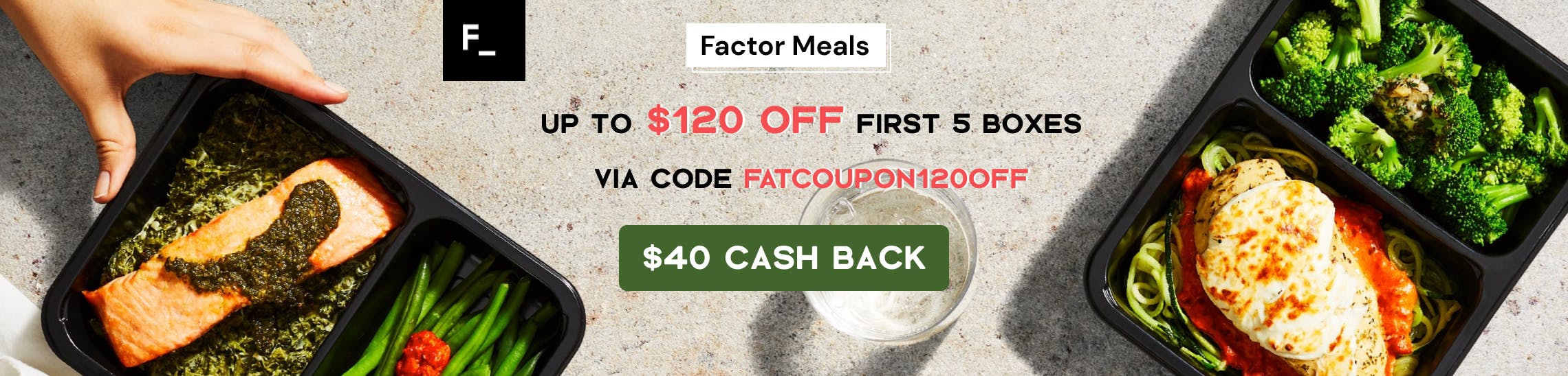 Factor Meals Promo Codes & Cash Back
