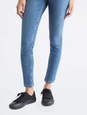 Calvin Klein Skinny High Rise Laguna Blue Ankle Jeans