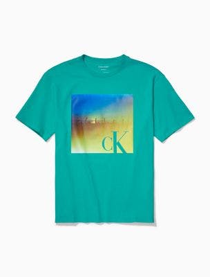 Pride Relaxed Fit Sunset Graphic T-Shirt | Calvin Klein