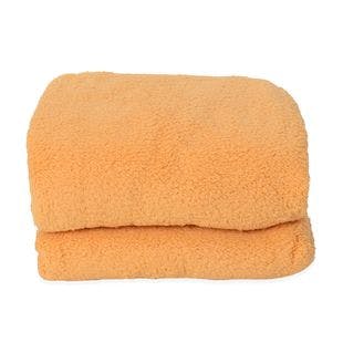 Buy HOMESMART Mustard Sherpa Light Weight Blanket with Backside Brush at ShopLC.