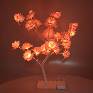 Buy HOMESMART Pink Multi Headed Rose Tree LED Light (3xAA Battery Not Included) at ShopLC.