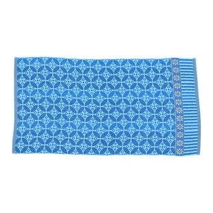 Buy Light Blue 90% Cotton and 10% Polyester Comfortable Bath Towel at ShopLC.