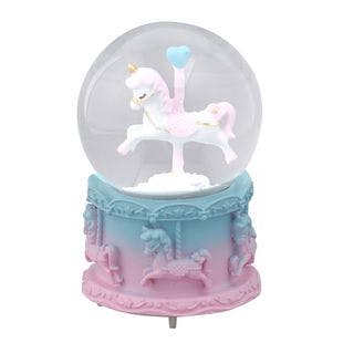 Buy Pink Unicorn Music Water Globe with Color Changing LED Lights at ShopLC.