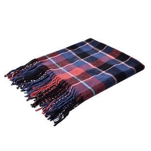 Buy HOMESMART Multi Color Checker Pattern Throw Blanket with Tassels (100% Acrylic) at ShopLC.