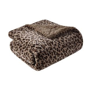 Buy VCNY HOME Faux Fur Brown Cheetah Throw at ShopLC.