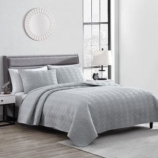 Buy The Nesting Company- Willow 3 Piece Queen Quilt Set Gray at ShopLC.