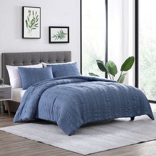 Buy The Nesting Company- Elm 3 Piece Comforter Set Queen Blue at ShopLC.
