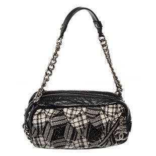 Chanel Black Canvas Leather Twisted Tweed Shoulder Bag
– Shop Premium Outlets