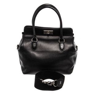 Hermes Black Leather Toolbox 26cm Handbag
– Shop Premium Outlets