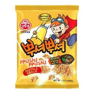 Ppushu Ppushu Noodle Snack Bulgogi flavor 90g - Yamibuy