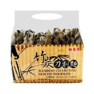 Bamboo Charcoal Sliced Noodles 400g - Yamibuy