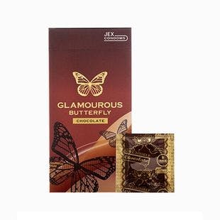 JEX Condoms Glamorous Butterfly Condom Scent Of Chocolate 6pcs - Yamibuy