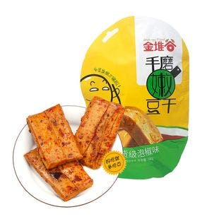 JINDUIGU Hand Made Tender Tofu Snack Pickled Pepper Flavor 180g - Yamibuy