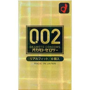 OKAMOTO 0.02 Condoms  #Gold 6pcs - Yamibuy