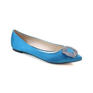 Selina Blue Embellished-Toe Flat - Women | Best Price and Reviews | Zulily