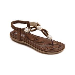 Siketu Coffee Embellished Sandal - Women | Best Price and Reviews | Zulily