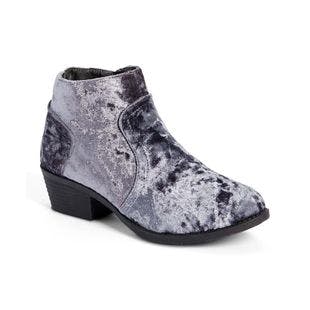 Karyn’s Gray Crushed Velvet Bootie - Women | Best Price and Reviews | Zulily