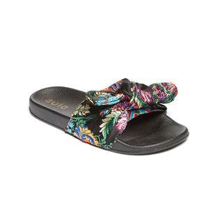 Ositos Shoes Black Floral Knot Slide - Women | Best Price and Reviews | Zulily