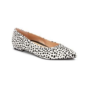 Vionic White & Black Spot Lena Suede Ballet Flat - Women | Best Price and Reviews | Zulily