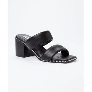Steve Madden Black Stacked-Heel Sandal - Women | Best Price and Reviews | Zulily