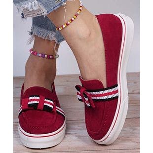 PAOTMBU Red Bow Slip-On Sneaker - Women | Best Price and Reviews | Zulily