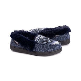 MUK LUKS Moody Blues Geometric Anabelli Faux Fur Slipper - Women | Best Price and Reviews | Zulily