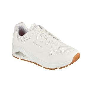 Skechers White Work Relaxed Fit Uno Sneaker - Women | Best Price and Reviews | Zulily