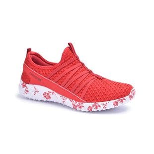 Dream Seek Red & White Floral Sneaker - Women | Best Price and Reviews | Zulily