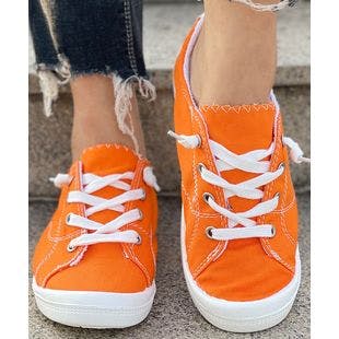 BUTITI Orange Sneaker - Women | Best Price and Reviews | Zulily
