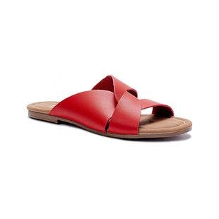 Boutique by Corkys Red Strappy Scuba Slide - Women | Best Price and Reviews | Zulily