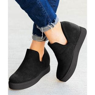ROSY Black Cut-Out Platform Sneaker - Women | Best Price and Reviews | Zulily