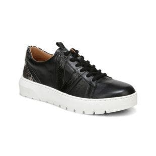 Vionic Black Simasa Leather Sneaker - Women | Best Price and Reviews | Zulily