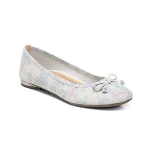 Vionic Cream Floral Callisto Leather Flat - Women | Best Price and Reviews | Zulily