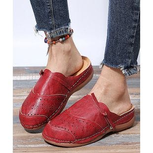 PAOTMBU Red Perforated Slipper - Women | Best Price and Reviews | Zulily