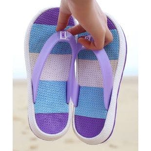 Pattrily Purple Color Block Flip-Flop - Women | Best Price and Reviews | Zulily