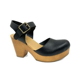 Bamboo Black Ankle-Strap Advance Block-Heel Platform Sandal - Women | Best Price and Reviews | Zulily