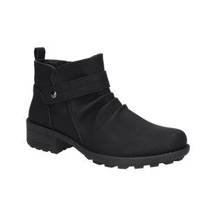 Easy Street Black Ruched Chief Ankle Boot - Women | Best Price and Reviews | Zulily