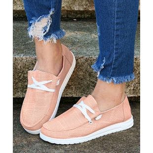 YASIRUN Pink Fixed-Lace Boat Shoes - Women | Best Price and Reviews | Zulily