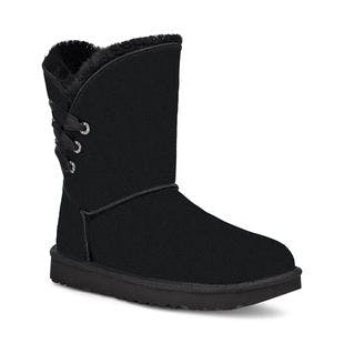 UGG® Black Constantine Ribbon-Accent Boot - Women | Best Price and Reviews | Zulily