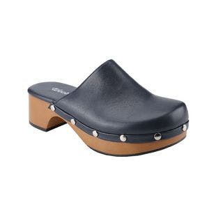 Weeboo Navy Studded Leather Clog - Women | Best Price and Reviews | Zulily