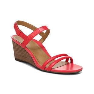 Vionic Poppy Chevron-Embossed Emmy Leather Sandal - Women | Best Price and Reviews | Zulily