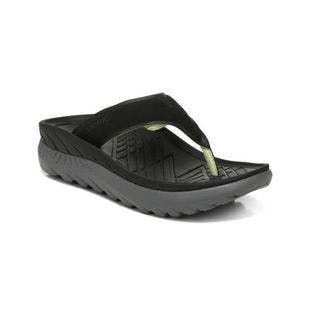 Vionic Black & Charcoal Restore Sandal - Women | Best Price and Reviews | Zulily