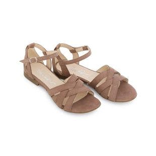ZAPATO Cappuccino Crisscross Ankle-Strap Leather Sandal - Women | Best Price and Reviews | Zulily
