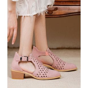BUTITI Pink Cutout Sandal - Women | Best Price and Reviews | Zulily