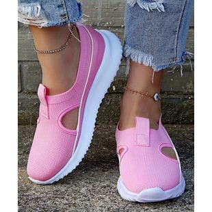 YASIRUN Pink & White Cutout Sneaker - Women | Best Price and Reviews | Zulily