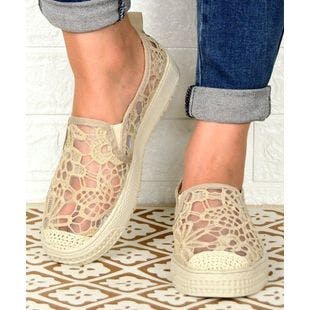 ROSY Apricot Lace Slip-On Sneaker - Women | Best Price and Reviews | Zulily