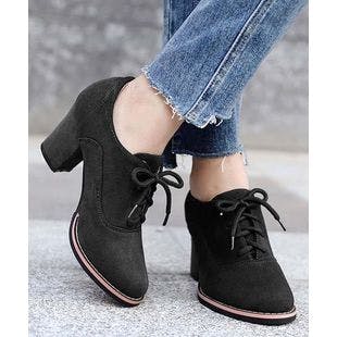 BUTITI Black Lace-Up Bootie - Women | Best Price and Reviews | Zulily