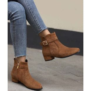 BUTITI Chestnut Buckle Ankle Boot - Women | Best Price and Reviews | Zulily