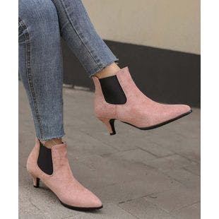 BUTITI Pink Kitten Heel Chelsea Boot - Women | Best Price and Reviews | Zulily