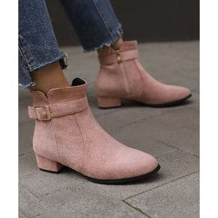 BUTITI Pink Buckle Ankle Boot - Women | Best Price and Reviews | Zulily